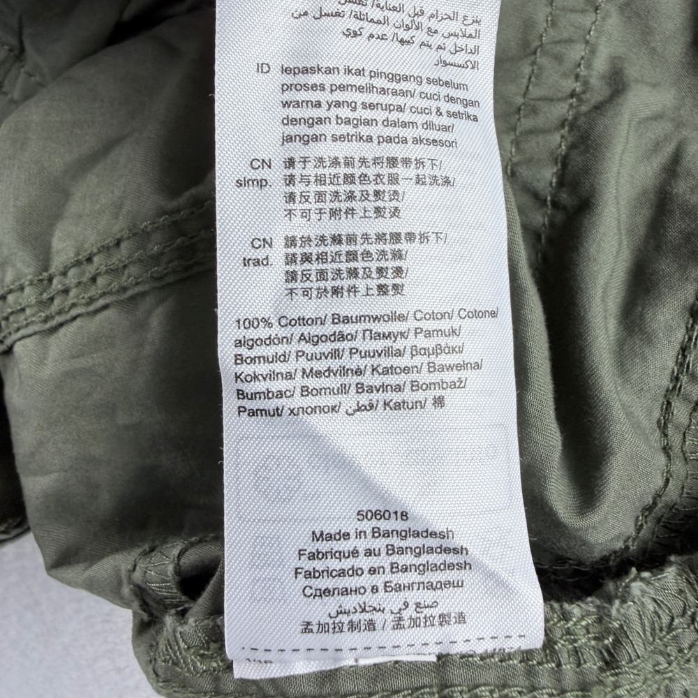 Esprit Mini Skirt Olive Green Utility Cargo Cotton Size 4 - Picture 4 of 7